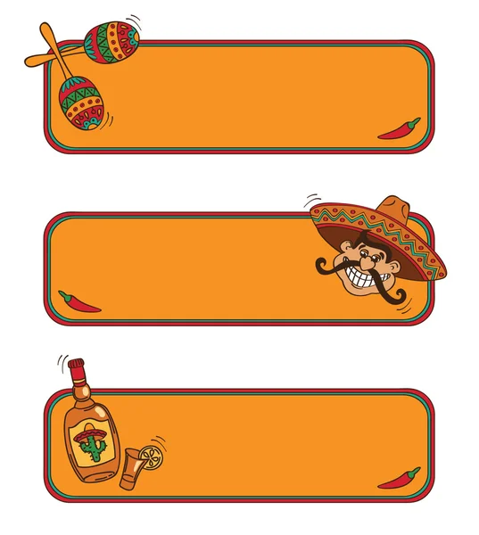 Cadres mexicains — Image vectorielle