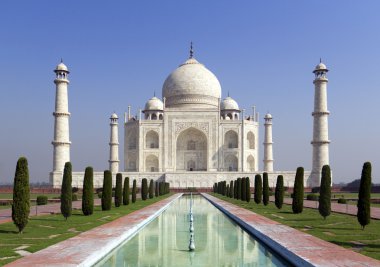 Taj mahal, Hindistan, agra, uttar pradesh aşık Anıtı