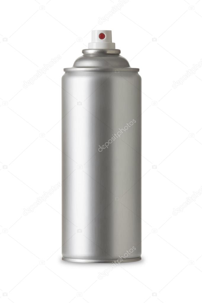 Metal Paint spray Bottle Can with Blank space for mock up, text and graphic design  Realistic photo image