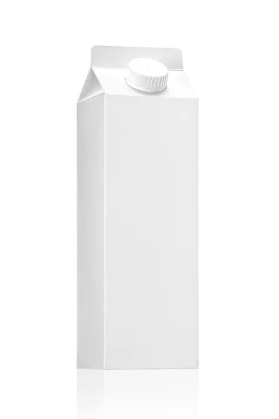 Milk or juice pack - Realistic photo image., — Stock Photo, Image