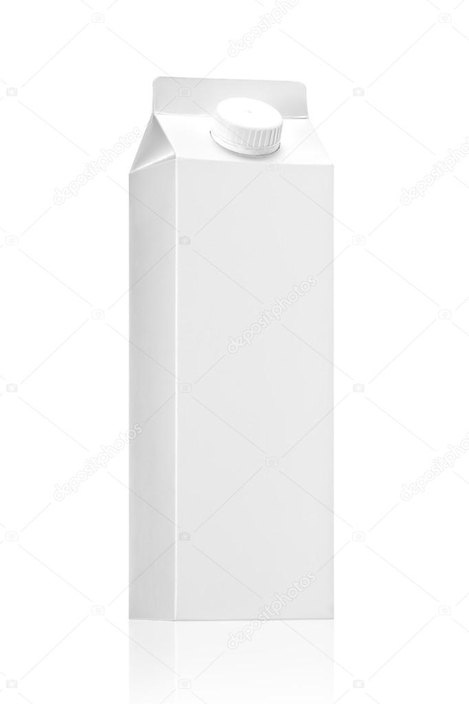 Milk or juice pack - Realistic photo image.,