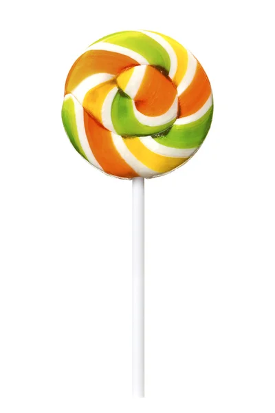 Spirale Lollypop auf Stick, realistisches Foto-Bild — Stockfoto