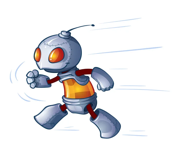 Robot en funcionamiento — Vector de stock