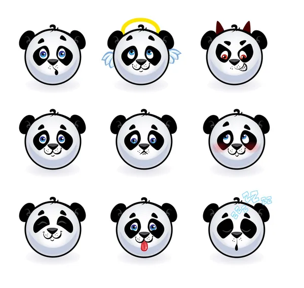 Buźki pandy — Wektor stockowy