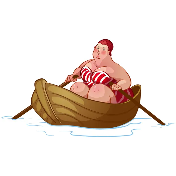 Bather — Stock Vector