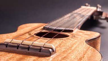 Ukulele ahşap.