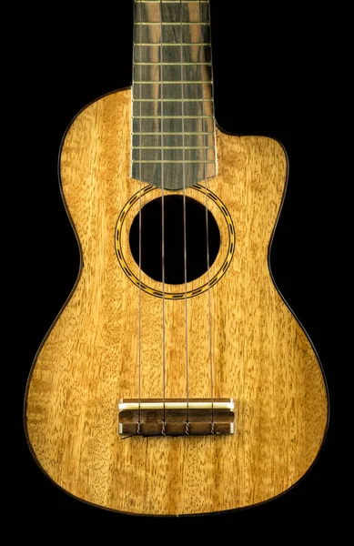 Ukulele acustic wooden. — Stock Photo, Image