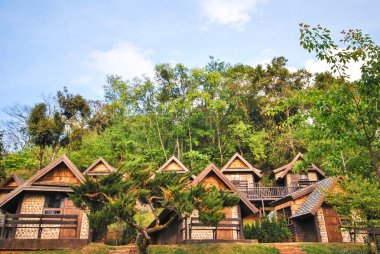 Resort kulübe stili.