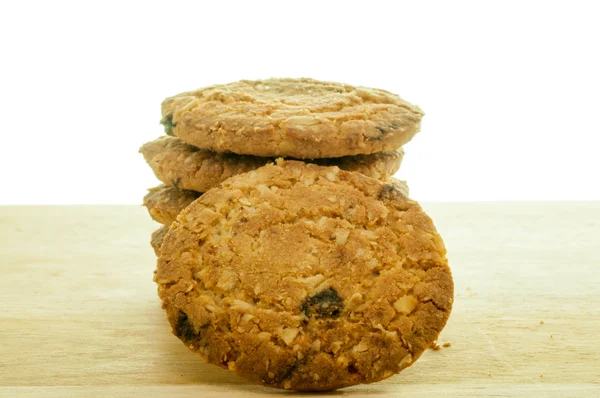 Biscotti Farina d'avena con fragola . Fotografia Stock