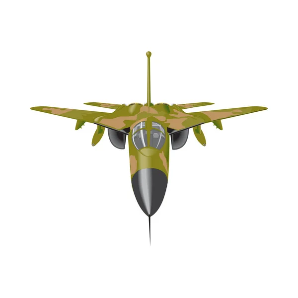 Vector Cartoon Military Stealth Jet Fighter Plane. Available EPS10 vector format separated by groups and layers for easy edit — Stock Vector