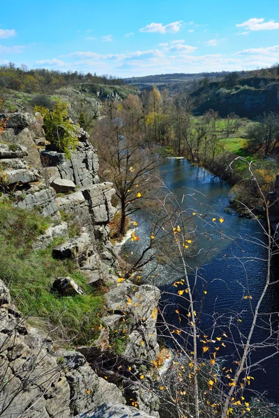 Weergave van de canyon in de herfst — Stockfoto