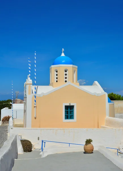 The temple on the island of Santorini, Greece — Stock Photo, Image