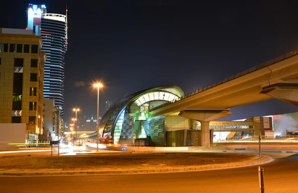 Stazione della metropolitana di Dubai — Foto Stock