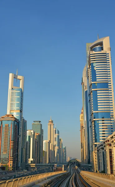 Paesaggio urbano, Metropolitana, Dubai — Foto Stock