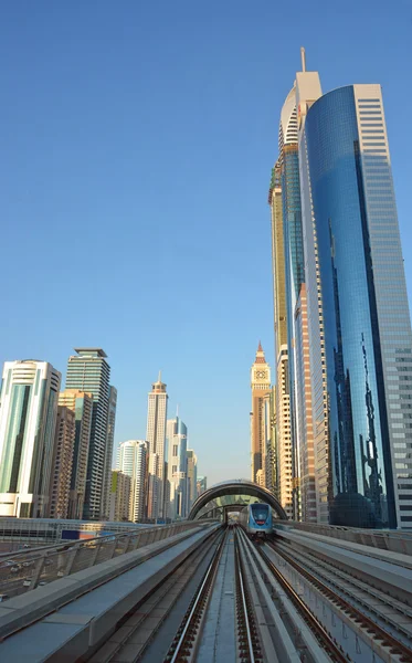 Paisagem urbana, metro, dubai — Fotografia de Stock