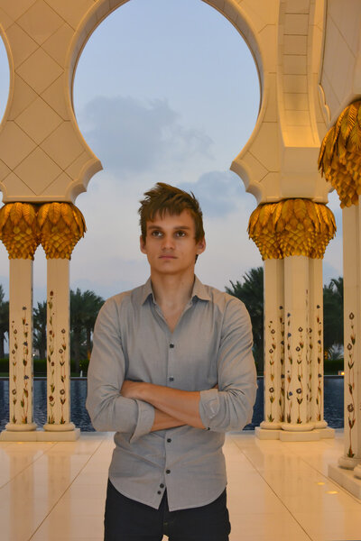 Young Man in the Mosque, Abu Dhabi