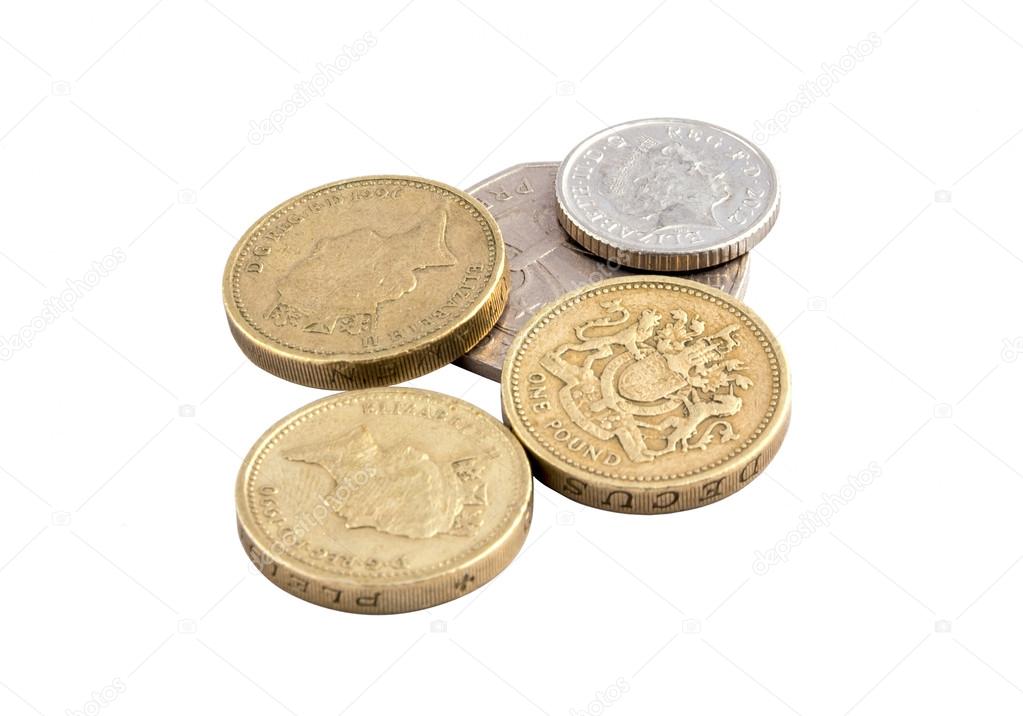 Coins, British pounds 