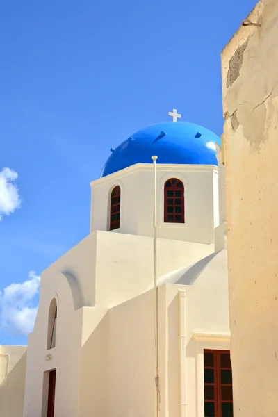 The temple on the island of Santorini, Greece — Stock Photo, Image