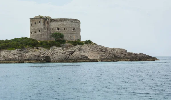 Antigua Fortaleza Bahía Kotor Montenegro Vista Desde Mar — Foto de Stock