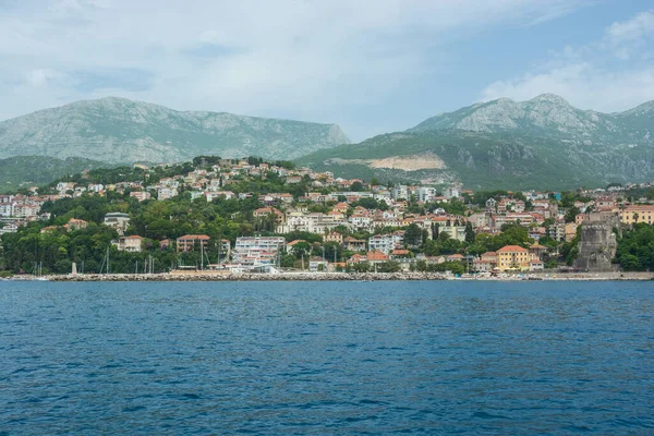 Вид Моря Город Герцег Нови Черногории Летом — стоковое фото