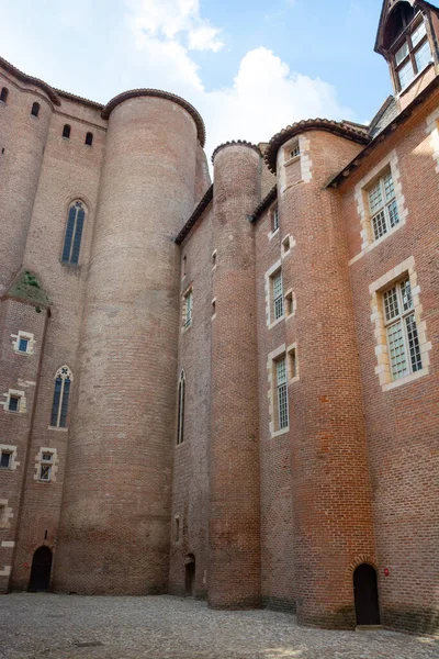 View Walls Courtyard Toulouse Lautrec Museum Albi France — Foto de Stock