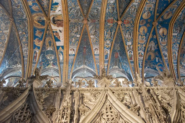 Paintings Ceiling Albi Cathedral Place Sainte Cecile Albi France — Foto Stock