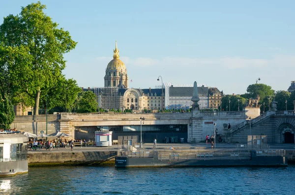 Editorial June 2022 Paris France View House Invalids Seine River — Fotografia de Stock
