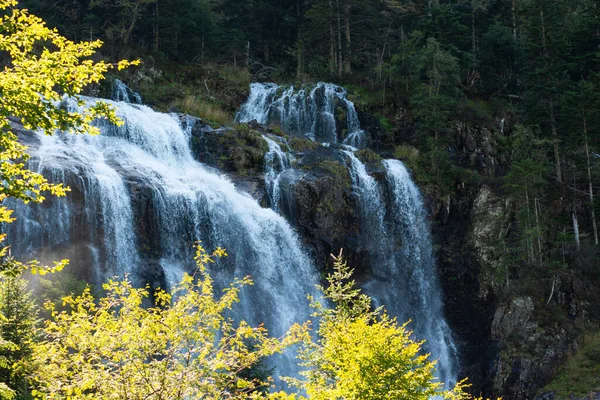 Cachoeira Ars Uma Cachoeira Natural França Pirinéus — Fotografia de Stock