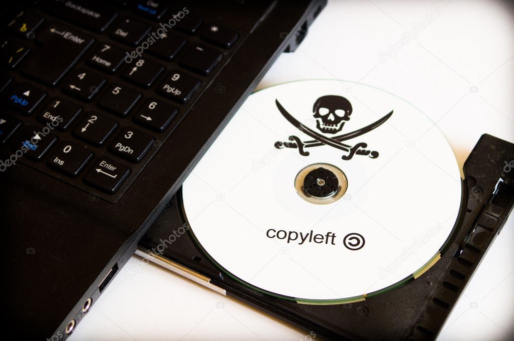 Pirated software disc