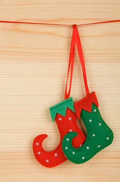 Handmade Christmas decorations — Stock Photo, Image