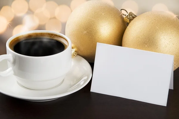 Caffè con migliori auguri — Foto Stock