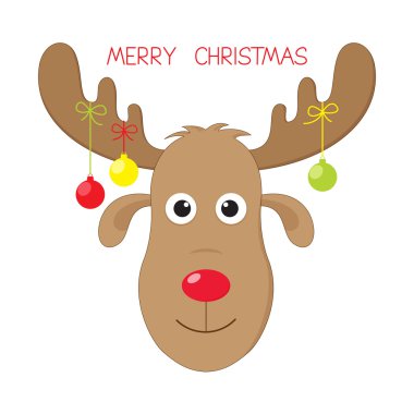 Cute, komik Noel geyiği