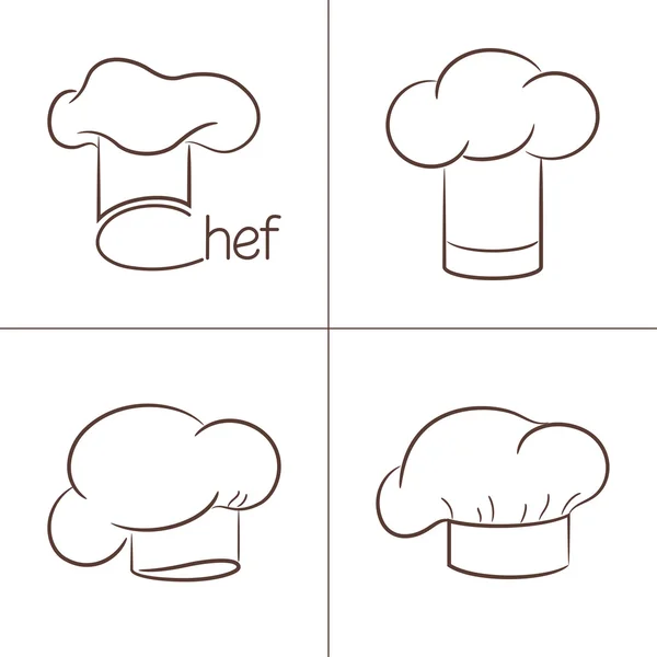 Chef's hats — Stock Vector