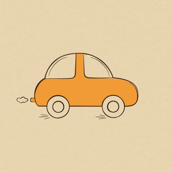 Desenho doodle carro — Vetor de Stock