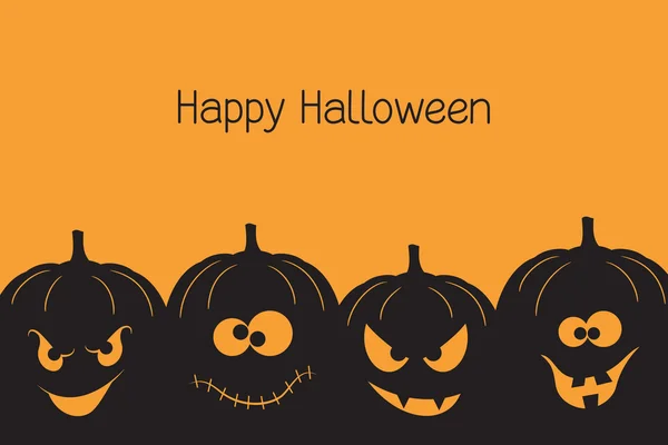 Calabazas de Halloween — Vector de stock