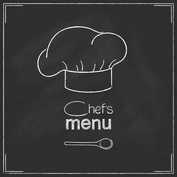 Diseño del menú del chef del restaurante — Vector de stock