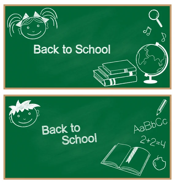 Back to school banners — Stock Vector