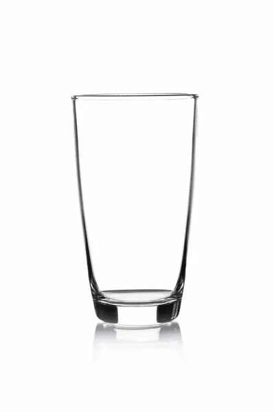 Close Empty Glass Isolate White Background — Stock Photo, Image