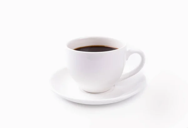 Φλιτζάνι Καφέ Απομονωμένο Λευκό Φόντο — Φωτογραφία Αρχείου