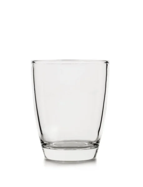 Empty Glass Isolated White Background — Stock Photo, Image