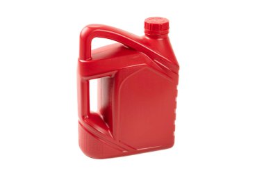 Kırmızı plastik kapsül otomobili beyaz zemin üzerinde izole edilmiş, ulaşım konsepti