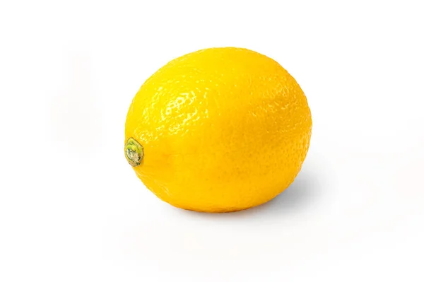 新鲜柠檬 白色底色分离 — 图库照片