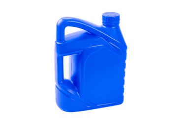  Mavi plastik teneke kutu otomobili beyaz arka planda izole edilmiş, ulaşım konsepti