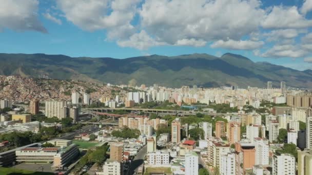 Caracas Venezuela Vista Panorámica Aérea Del Distribuidor Araa Vista Panorámica — Vídeos de Stock