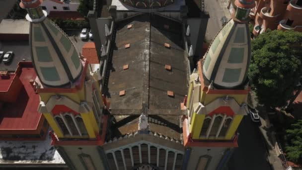 Αεροφωτογραφία Του Ιερού Της Παναγίας Του Κορομότο Εκκλησία Στην Πρωτεύουσα — Αρχείο Βίντεο