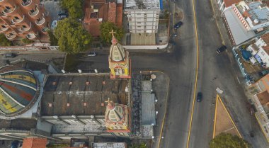 CARACAS, VENEZUELA - MAYIS 2022, Coromoto Leydimizin Sığınağı 'nın havadan görünüşü, Başkent Karakas' taki kilise