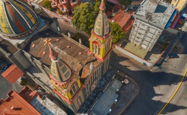 CARACAS, VENEZUELA - MAYIS 2022, Coromoto Leydimizin Sığınağı 'nın havadan görünüşü, Başkent Karakas' taki kilise