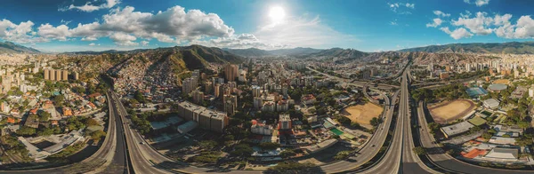 Caracas Venezuela Maio 2022 Fotografia Aérea Distribuidor Aranha Localizado Oeste — Fotografia de Stock