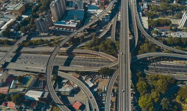 Caracas Venezuela Mayo 2022 Fotografía Aérea Del Distribuidor Spider Ubicado — Foto de Stock