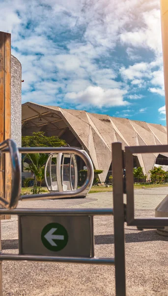 Cabañas Teleférico Para Subir Hotel Humboldt Encuentra Cima Del Parque —  Fotos de Stock